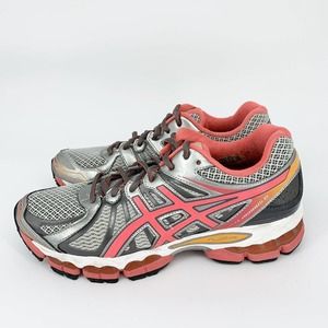 Asics Womens Sz 8.5 Gel Nimbus 15 T3B5N Gray Running Shoes Sneakers. LIKE NEW!
